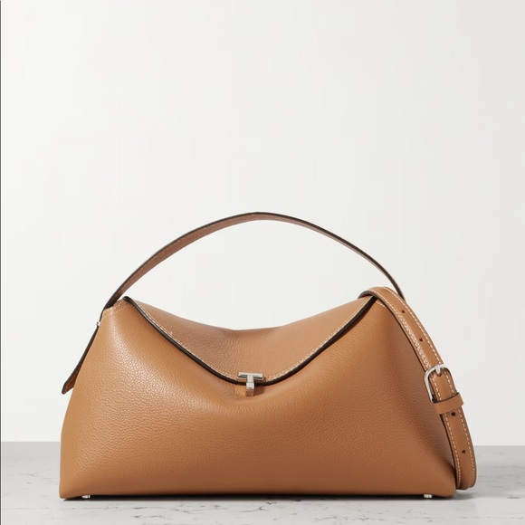 Toteme Handbags - Toteme T-locked brown leather bag